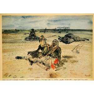 1942 Print Arab Legion Desert Patrol Bedouin Middle Eastern Iraq 