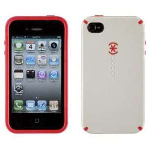  Speck Products CandyShell Case for iPhone 4 (White/Red 