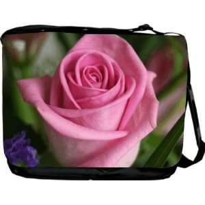  Rikki KnightTM Pink Rose Design Messenger Bag   Book Bag 