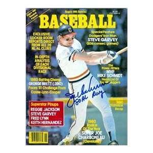  Joe Charboneau autographed Baseball Magazine 1981 