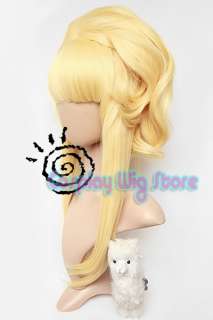 Marchen Sound Horizon Long Golden Blonde Cosplay Wig Ponytail  