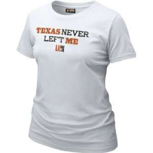   White Longhorn Network Texas Never Left Me T Shirt