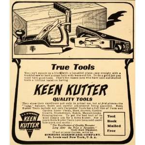  1907 Ad Simmons Hardware Keen Kutter True Quality Tools 