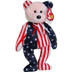  Pink Face Spangle the Stars & Stripes Patriotic Teddy Bear 