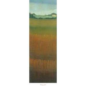  Tuscan Fields II by Robert Charon. Size 12.00 X 36.00 Art 