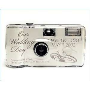  Personalized Silver Ring Wedding Camera 
