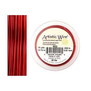  Artistic Wire Red 20 gauge, 15 yards Supplys Arts, Crafts 
