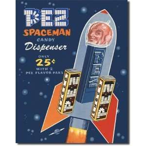  Tin Sign PEZ Spaceman