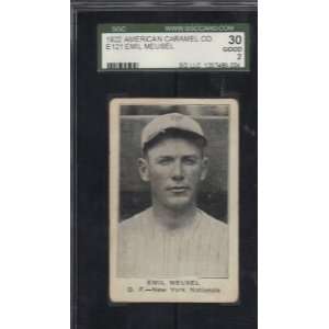  1922 E 121 American Caramel Emil Meusel NY Giants SGC 30/2 