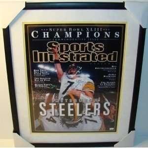 NEW Ben Roethlisberger SIGNED Framed16X20 STEELERS MM  