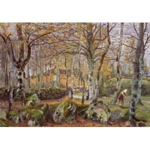  Oil Painting Landscape with Rocks, Montfoucault Camille 