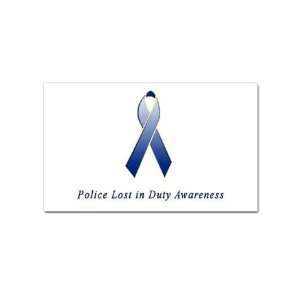  Police Lost In Duty Awareness Rectangular Sticker Office 