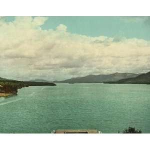   Poster   North from Fort William Henry Hotel Lake George N.Y. 24 X 19