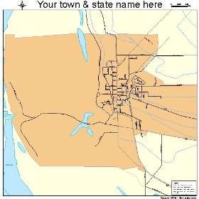  Street & Road Map of Rosedale, Mississippi MS   Printed 