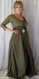 R603 OLIVE/DRESS PARACHUTEM MADE 2 ORDER L 1X 2X  