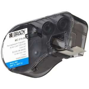 Brady MC 375 342 Polyolefin B 342 Black on White Label Maker Cartridge 