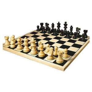   Style Chessmen with Black Silkscreened Board Chess Set Toys & Games