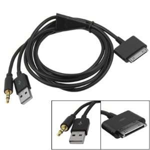   Line Out USB Dock Cable Blk for iPhone 4 4G Cell Phones & Accessories