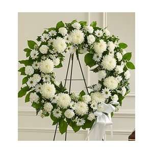 Funeral Flowers by 1800Flowers   Serene Blessings Standing Wreath 