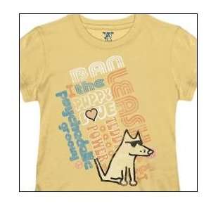     Garment Dyed Ban the Leash T Shirt for Women   Yellow   Large