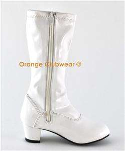 Children Girls Chacha 180 White Costume Cute Gogo Boots  