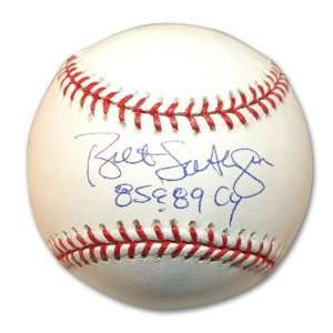  Bret Saberhagen Autographed Baseball Inscribed 85 & 89 CY 