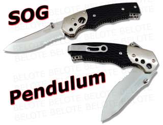 SOG Pendulum Serrated Folding Knife MB 02 *NEW*  