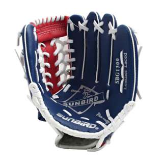 10 Baseball Softball Gloves Right Hand Throw Red Blue  