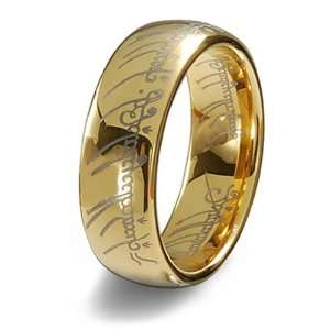 Blue Chip Unlimited   Unisex Collectors 8mm 18k Gold Plated Tungsten 
