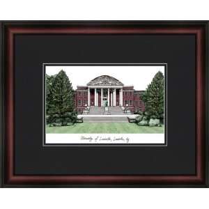   Louisville Cardinals Framed & Matted Campus Picture