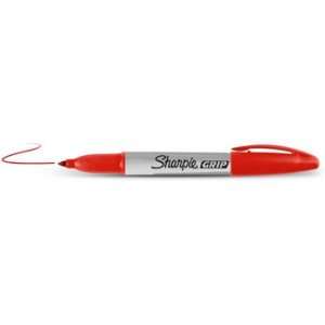   Sanford Marking Pens 39302 Sharpie Fine Point Red Pen Grip M Office