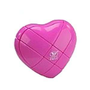  YJ 3x3 Heart Puzzle Cube Pink Toys & Games