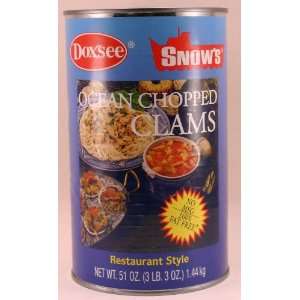 Doxsee Snows Ocean Chopped Clams Restaurant style (.51oz can)  