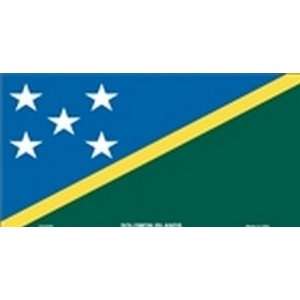 Solomon Islands Flag License Plate Plates Tags Tag auto vehicle car 