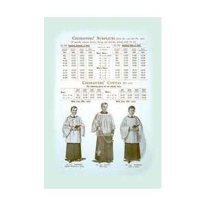 Choristers Surplices 12x18 Giclee on canvas 