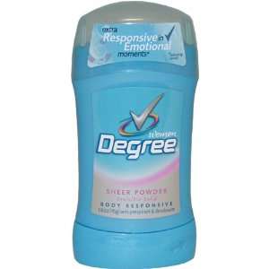 Sheer Powder Invisible Solid Body Responsive Deodorant by Degree, 1.6 