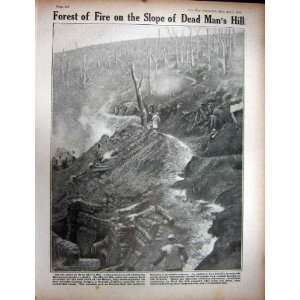   WW1 1916 Volcano British Soldiers Dead ManS Hill Fire