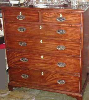Antique 19C George III English Dresser Chest of Drawers  