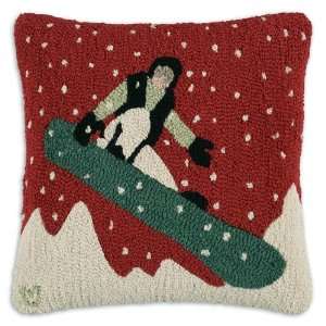 Chandler 4Corners Ski Boarder Winter Ski 18 Pillow   Hooked in New 