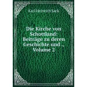   ¤ge zu deren Geschichte und ., Volume 2 Karl Heinrich Sack Books