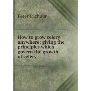   principles which govern the growth of celery Peter J Schuur Books
