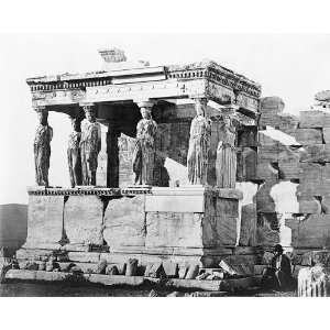  Erechtheum Ancient Greek Temple Acropolis 8x10 Silver 