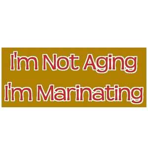 Not Aging   Im Marinating Funny Chef Apron  