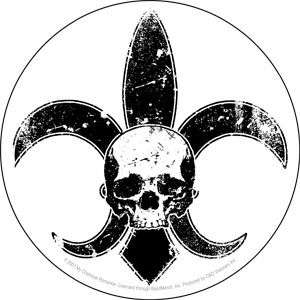 MY CHEMICAL ROMANCE skull / fleur de lis logo STICKER  