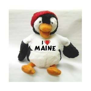  Chubbs Plush Penguin Toy with I Love Maine T Shirt Toys 