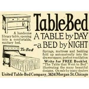 Ad United Table Bed Co Chicago Furniture Bedding Mattress Desk Design 