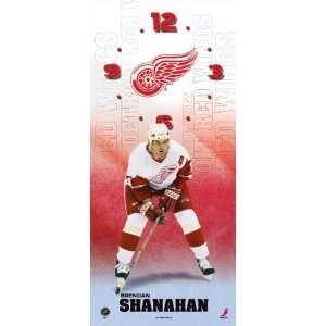  7x16 Brendan Shanahan Detroit Red Wings Clock Sports 
