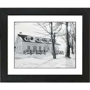 Snowy Day Black Frame Giclee 23 1/4 Wide Wall Art