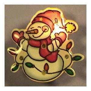  Snowman Tangled up in Christmas Lights Body Light 