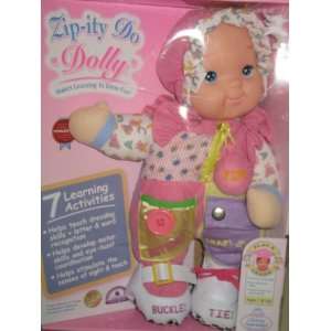  Zip ity Do Dolly  Makes Learning to Dress Fun Doll Toys & Games